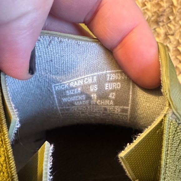 Bogs 11 Kicker Rain II Chelsea Green Grey Rain Boots - Picture 2 of 8